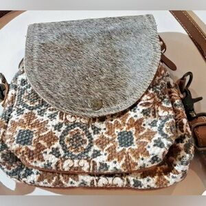 Myra Stylish Gray and Brown Women's Bag